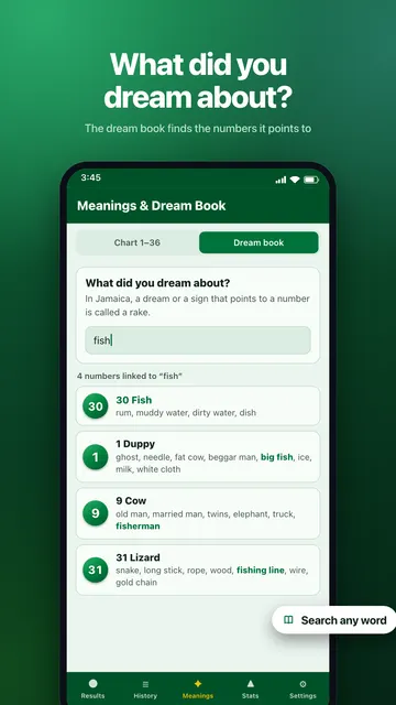 The Cashpot dream book search